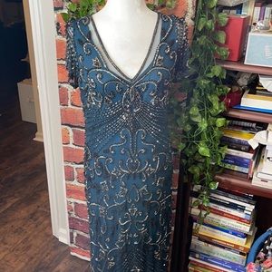 Pisarro Nights beaded dress size 10